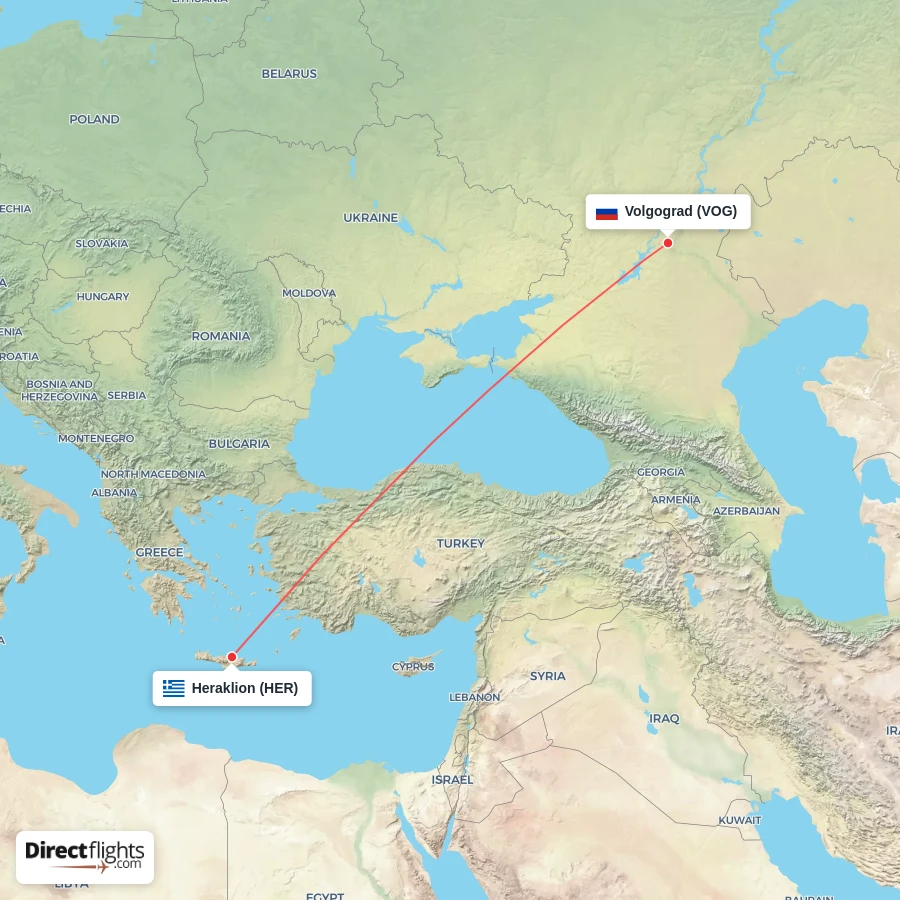 HER - VOG route map