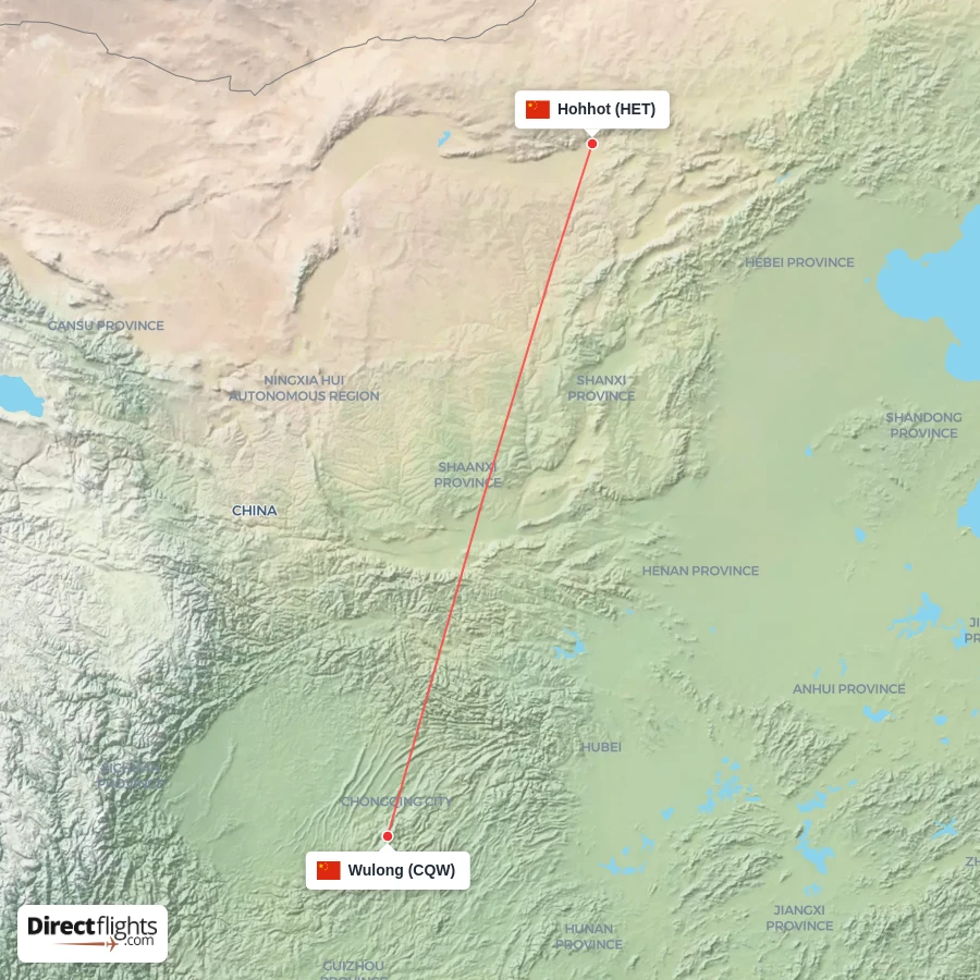 HET - CQW route map