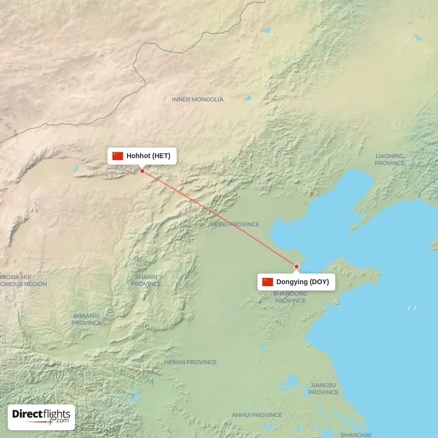 HET - DOY route map