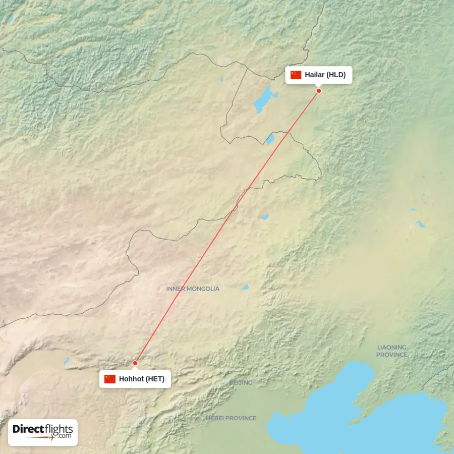 HET - HLD route map