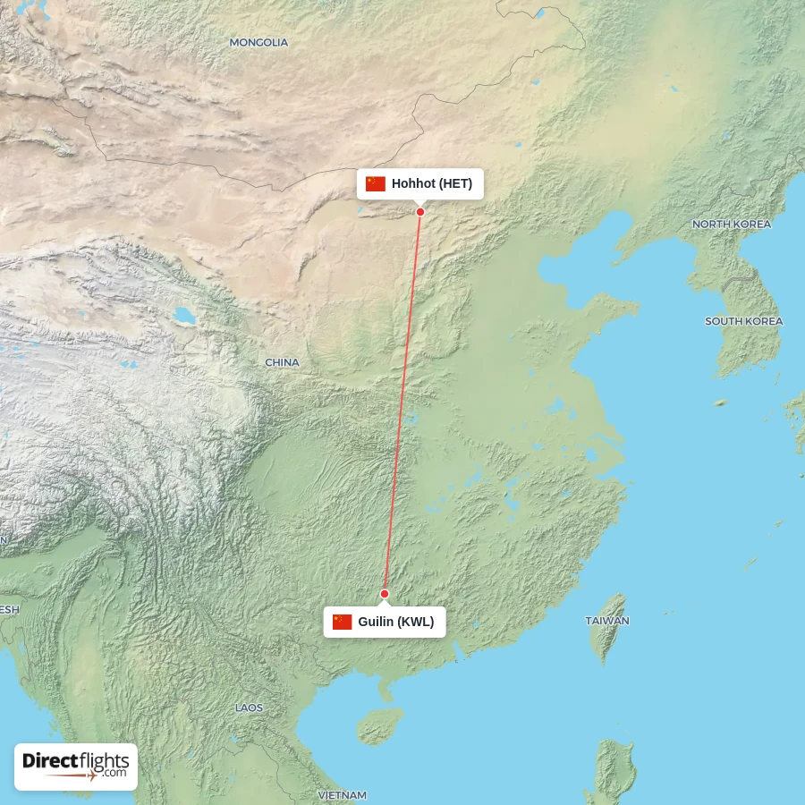 HET - KWL route map