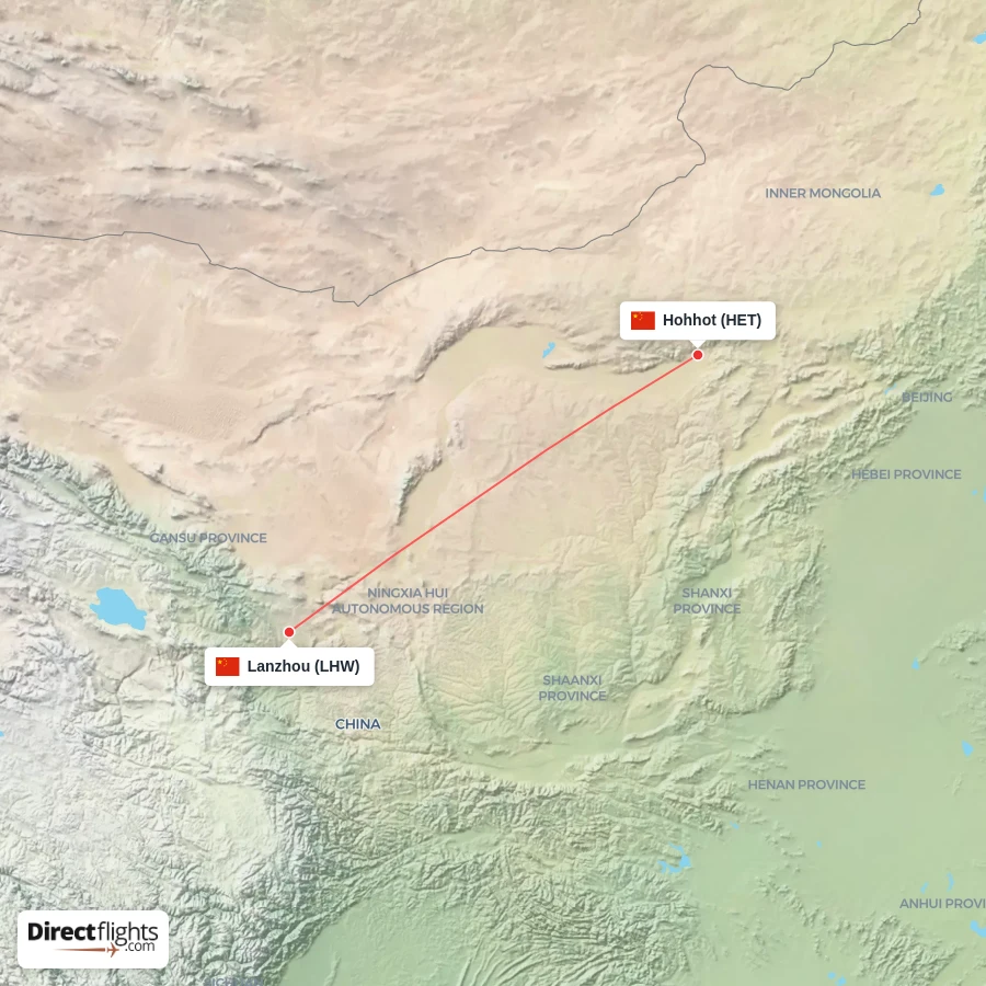 HET - LHW route map