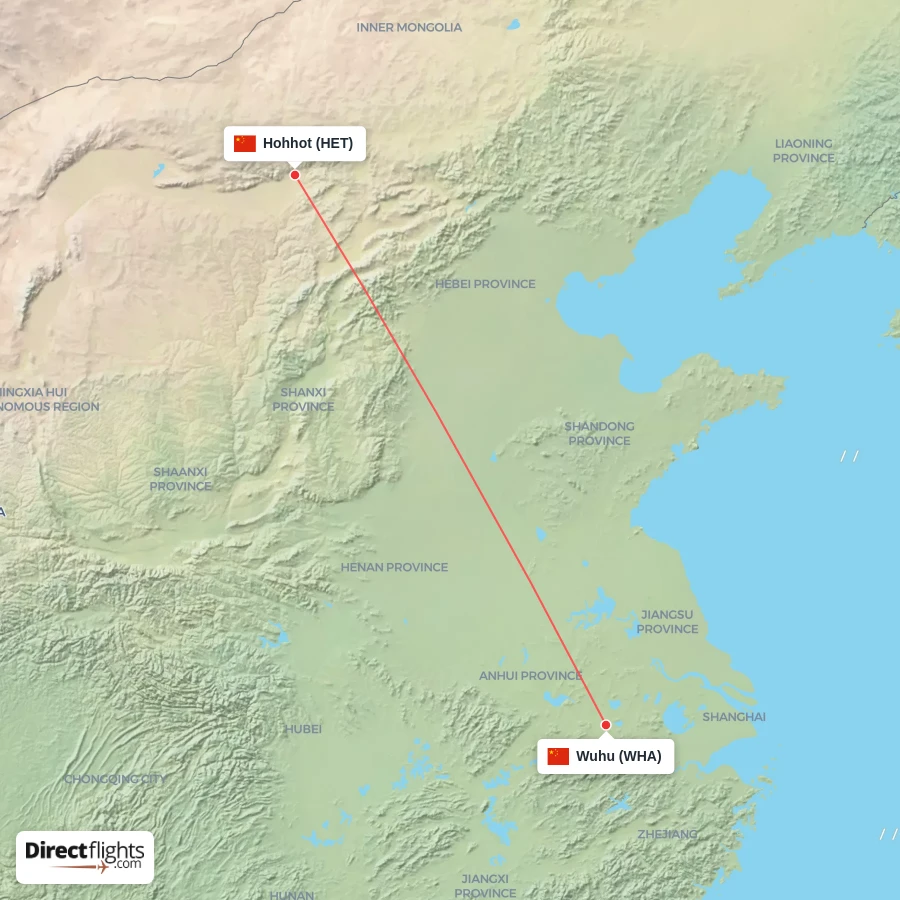 HET - WHA route map