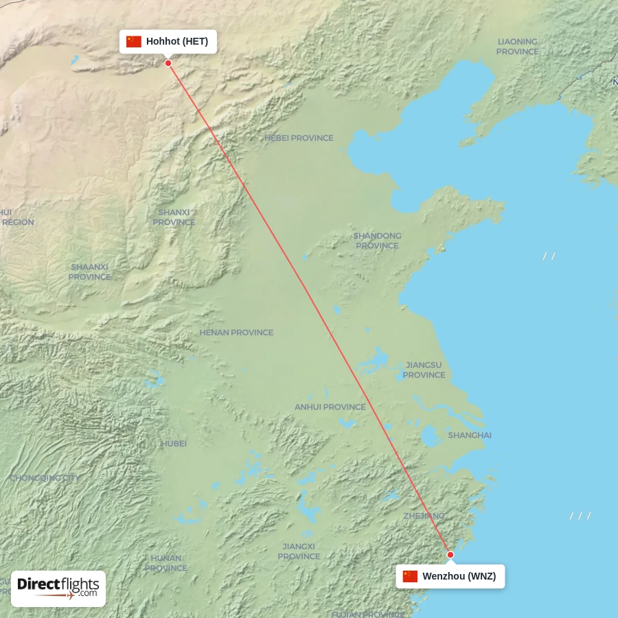 HET - WNZ route map