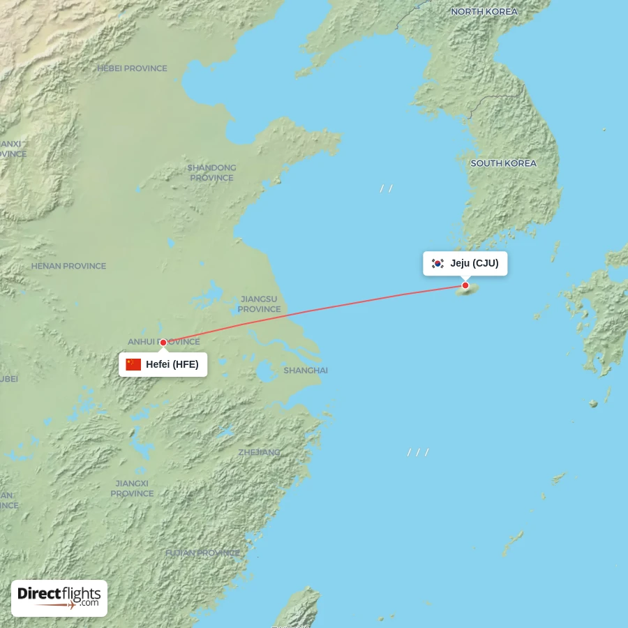 HFE - CJU route map