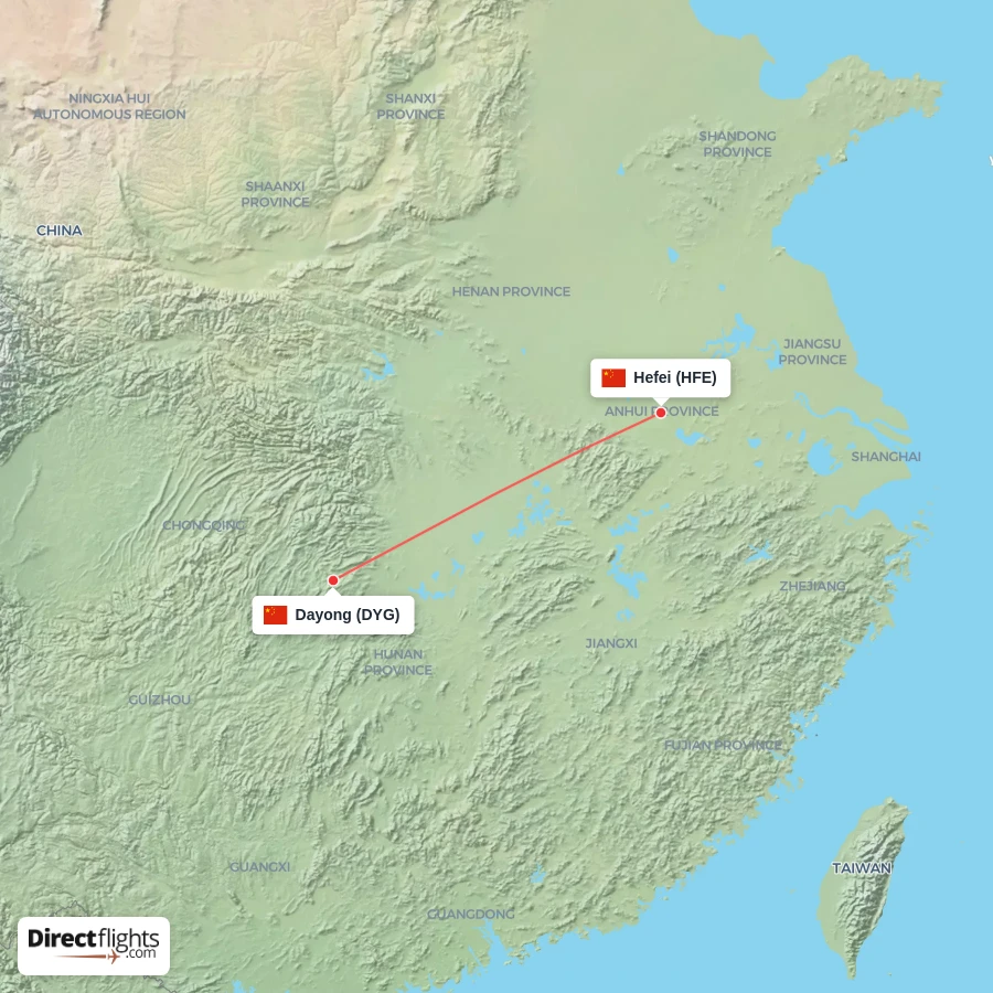 HFE - DYG route map