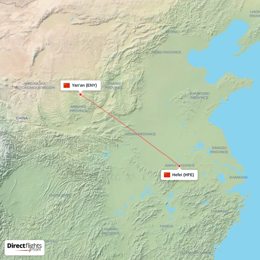 HFE - ENY route map