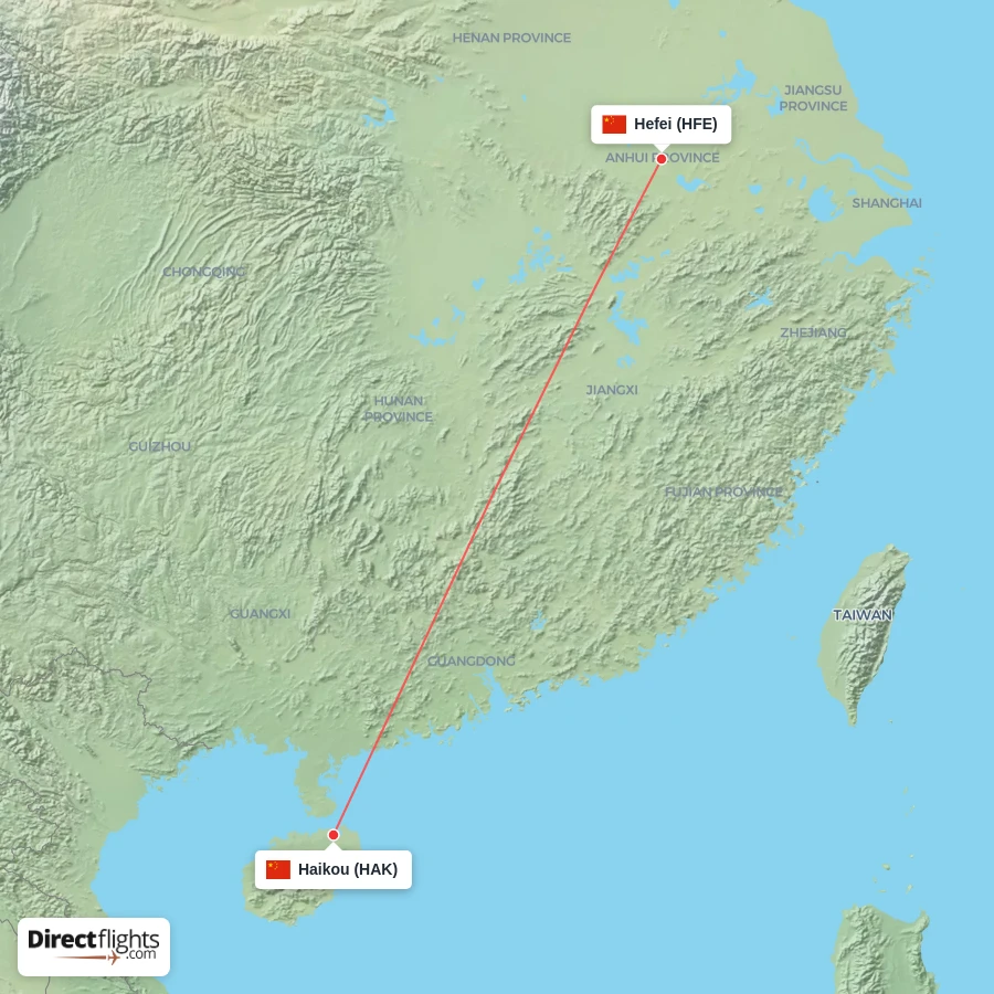 HFE - HAK route map