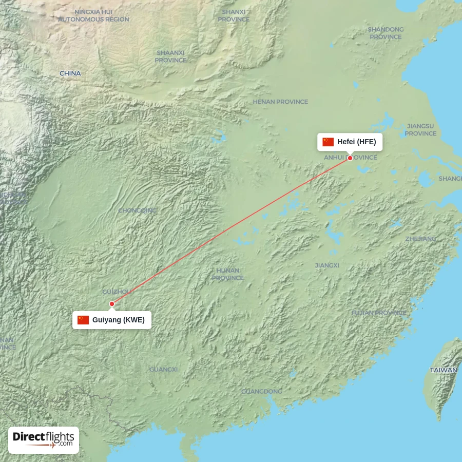 HFE - KWE route map