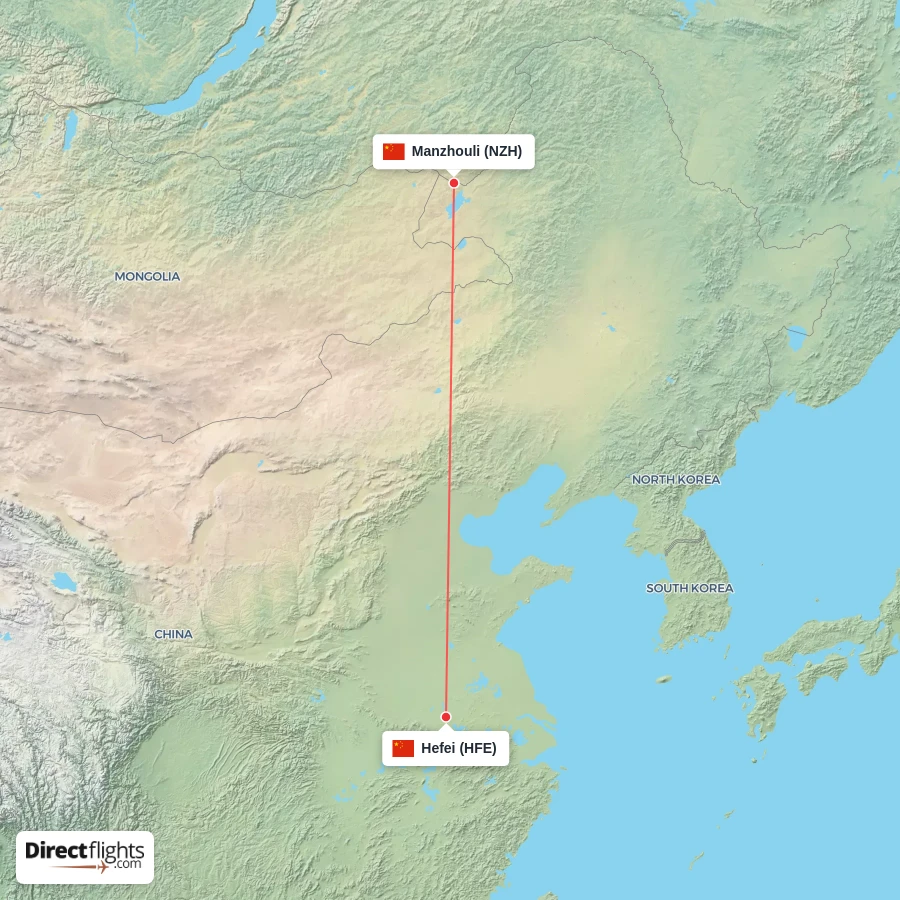 HFE - NZH route map
