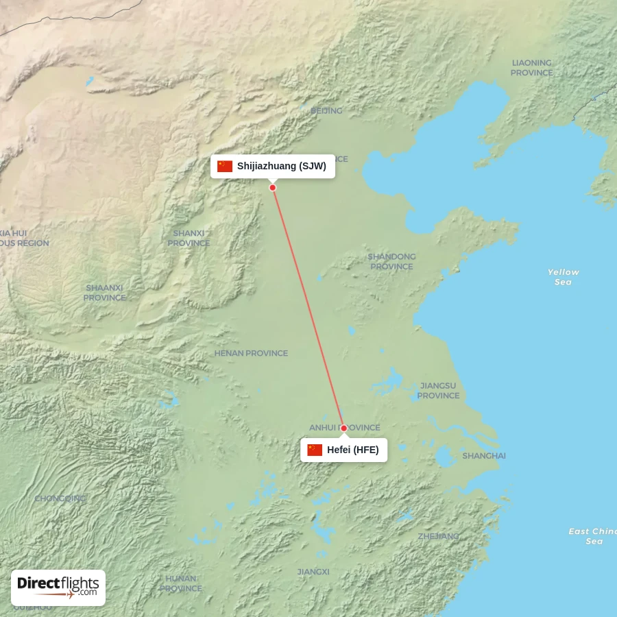 HFE - SJW route map