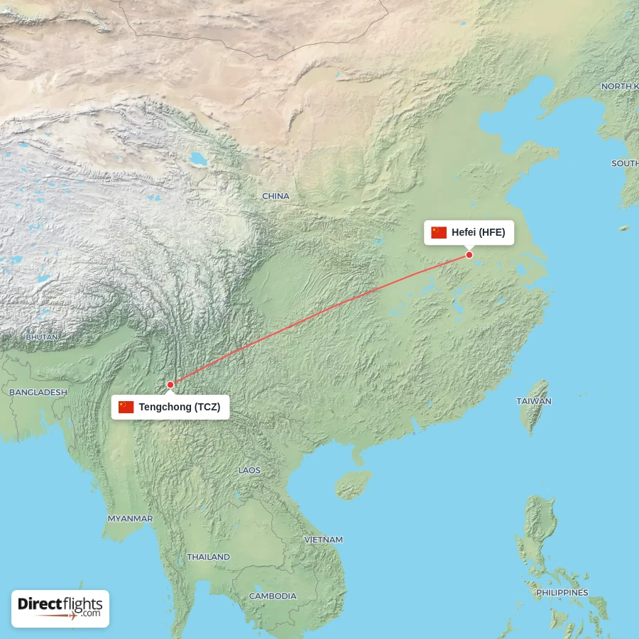 HFE - TCZ route map