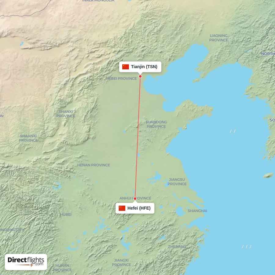 HFE - TSN route map