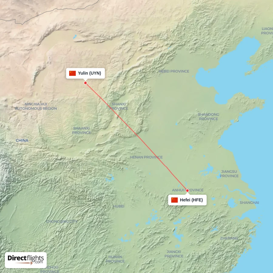 HFE - UYN route map