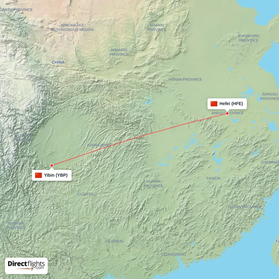 HFE - YBP route map