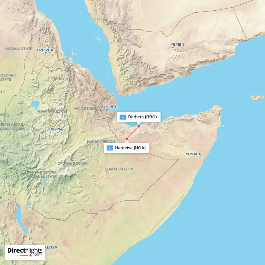 HGA - BBO route map