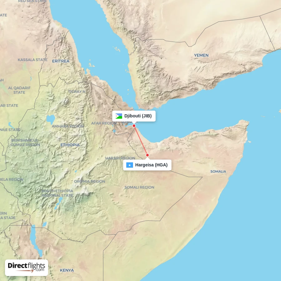HGA - JIB route map