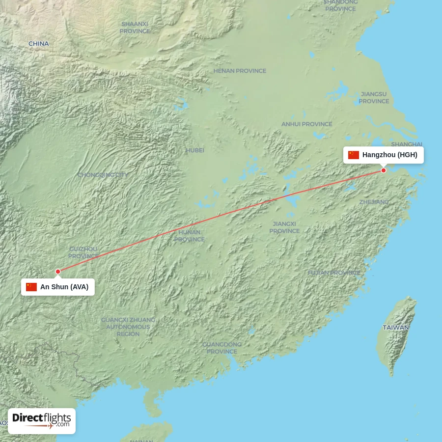HGH - AVA route map