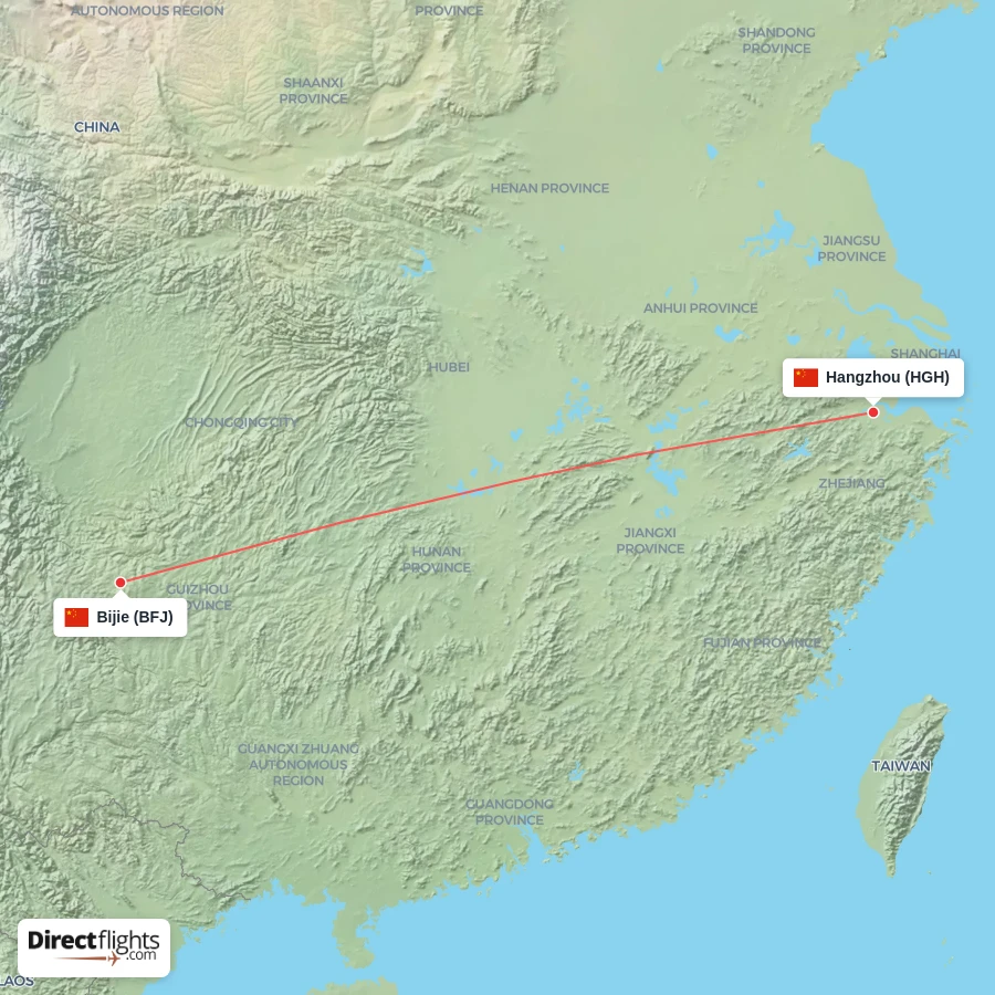 HGH - BFJ route map