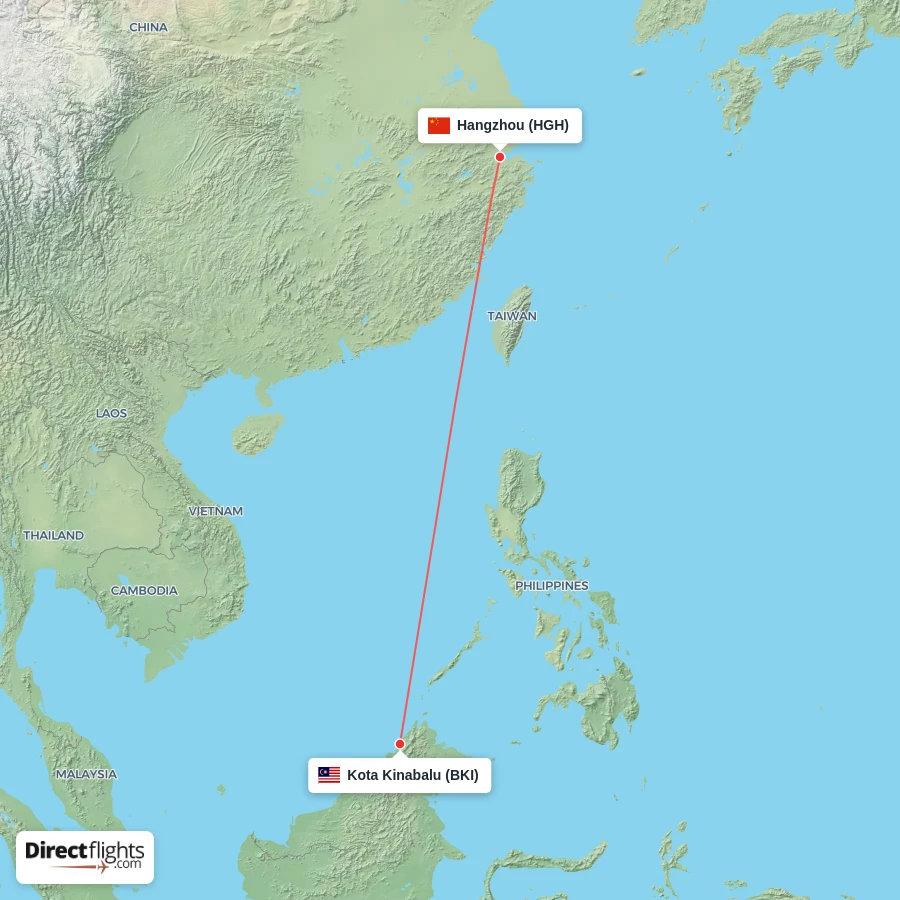 HGH - BKI route map