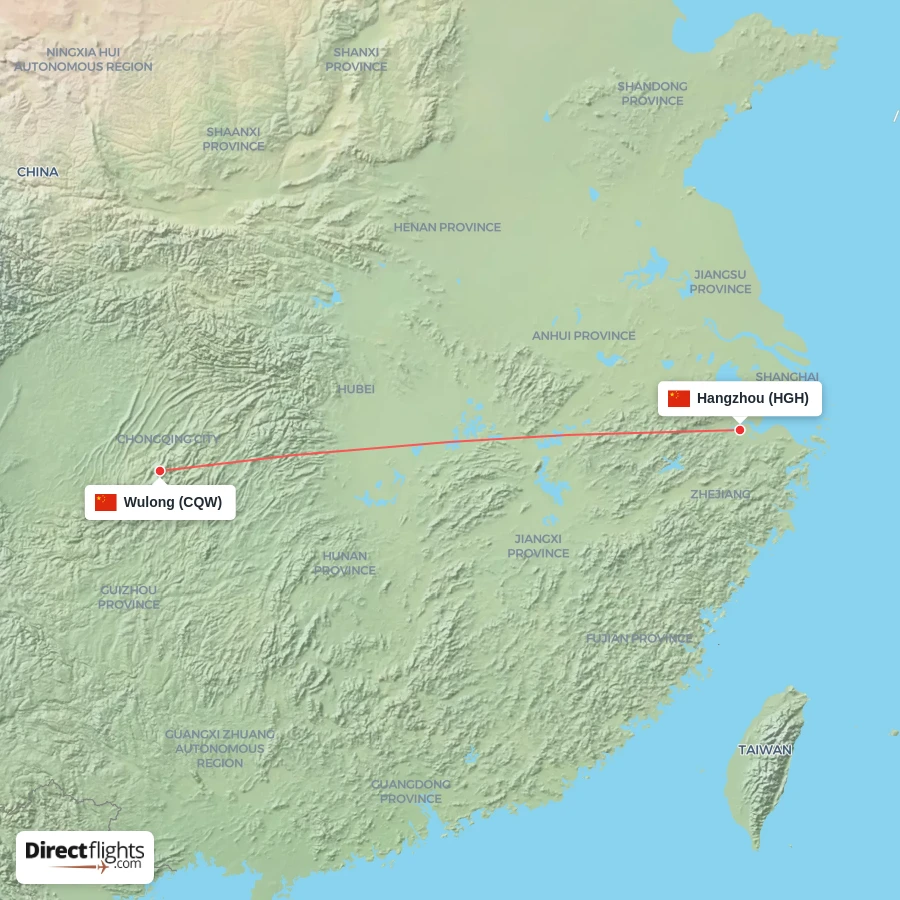 HGH - CQW route map
