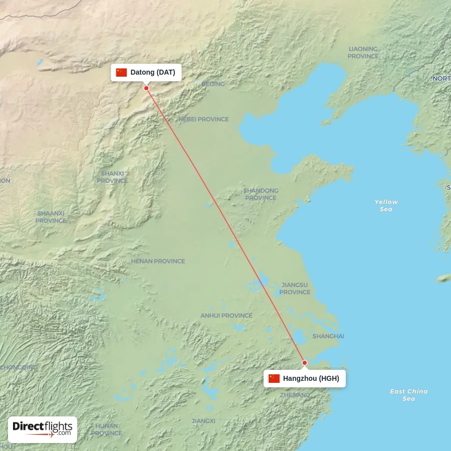 HGH - DAT route map