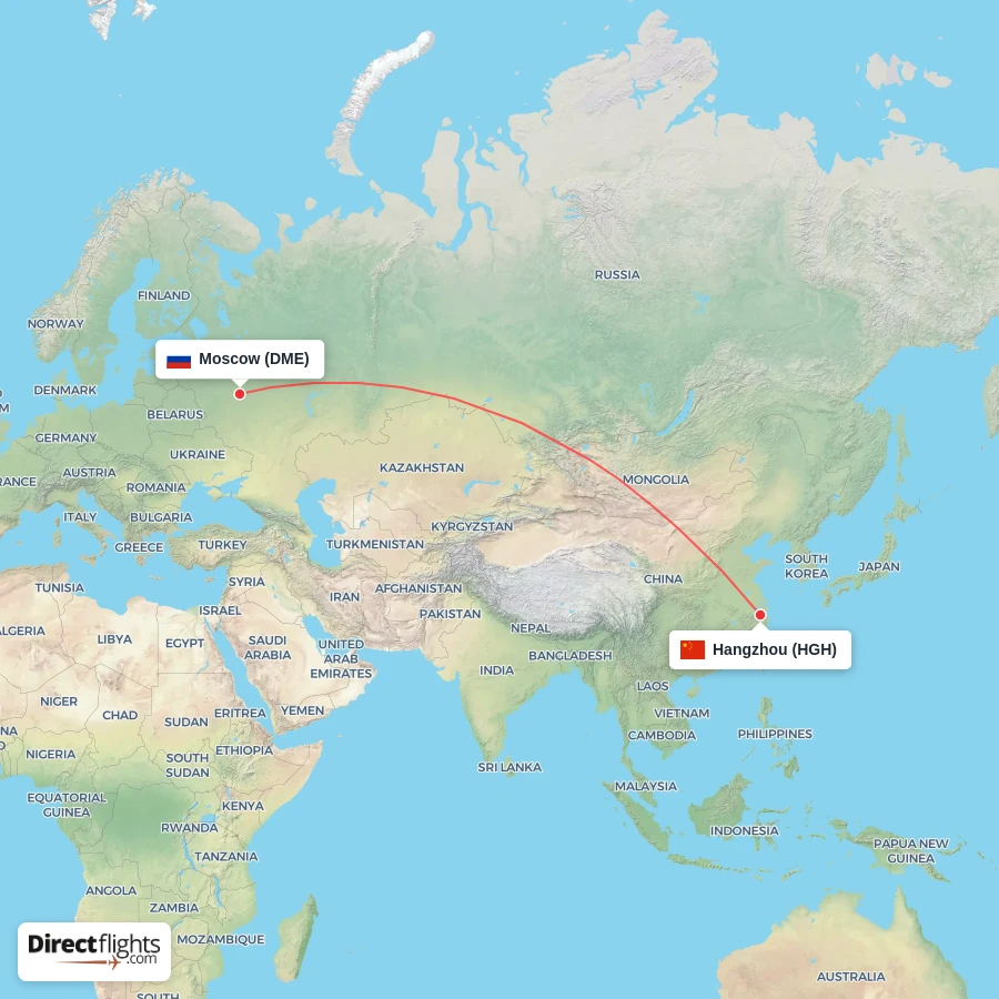HGH - DME route map
