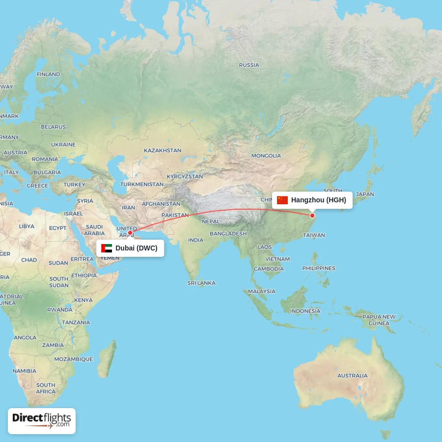 HGH - DWC route map