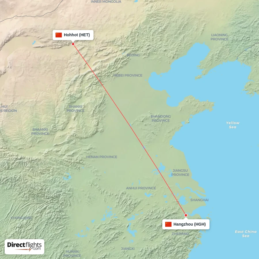 HGH - HET route map