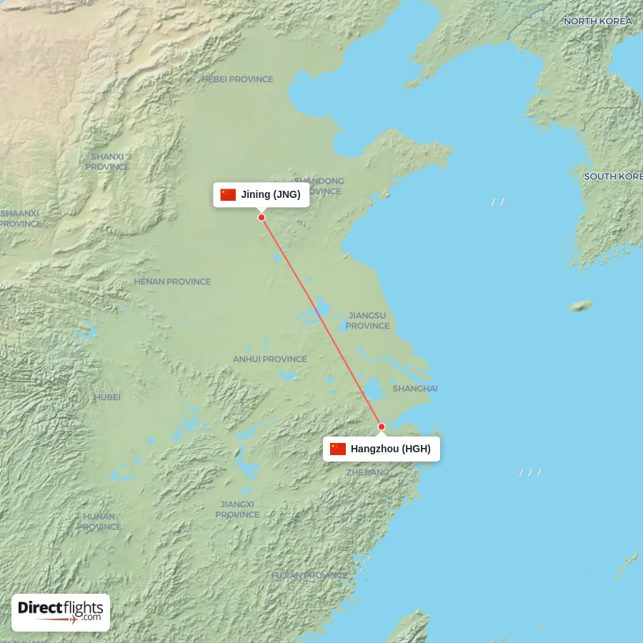 HGH - JNG route map