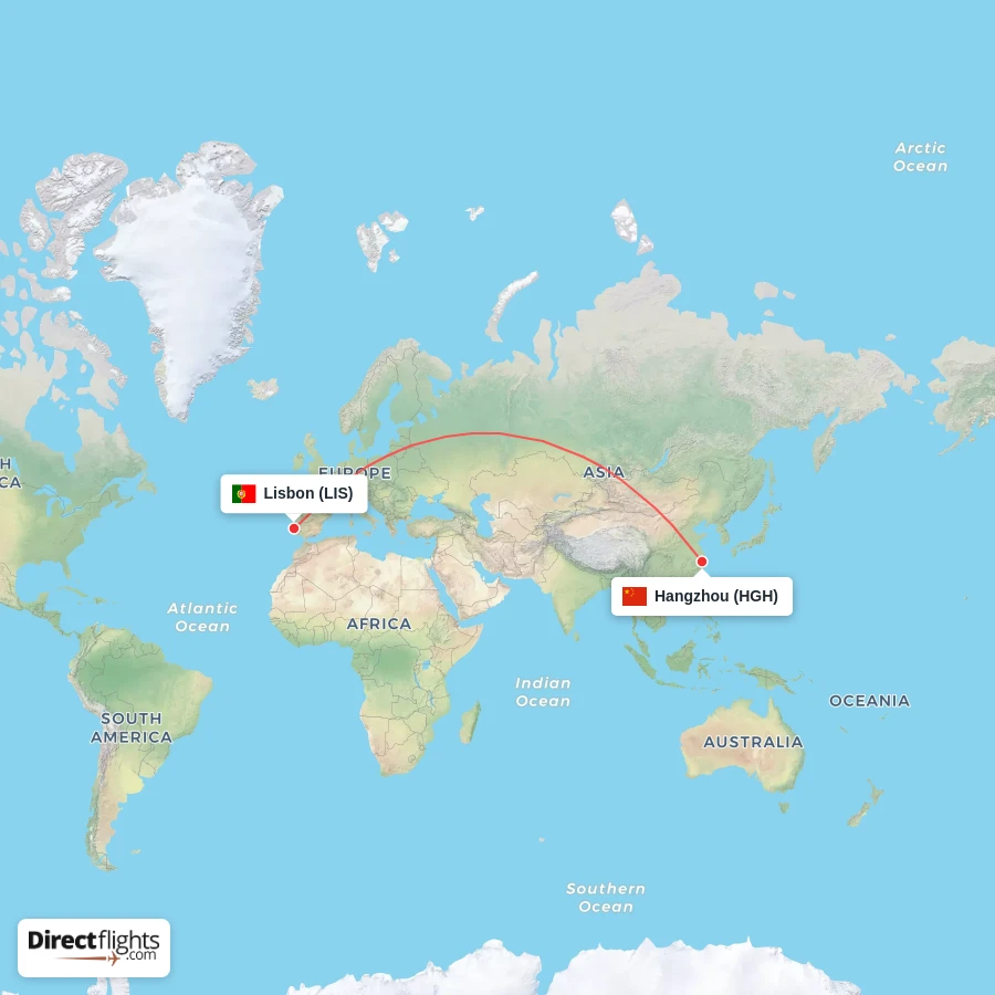 HGH - LIS route map