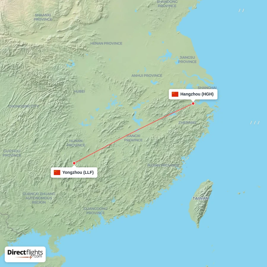 HGH - LLF route map