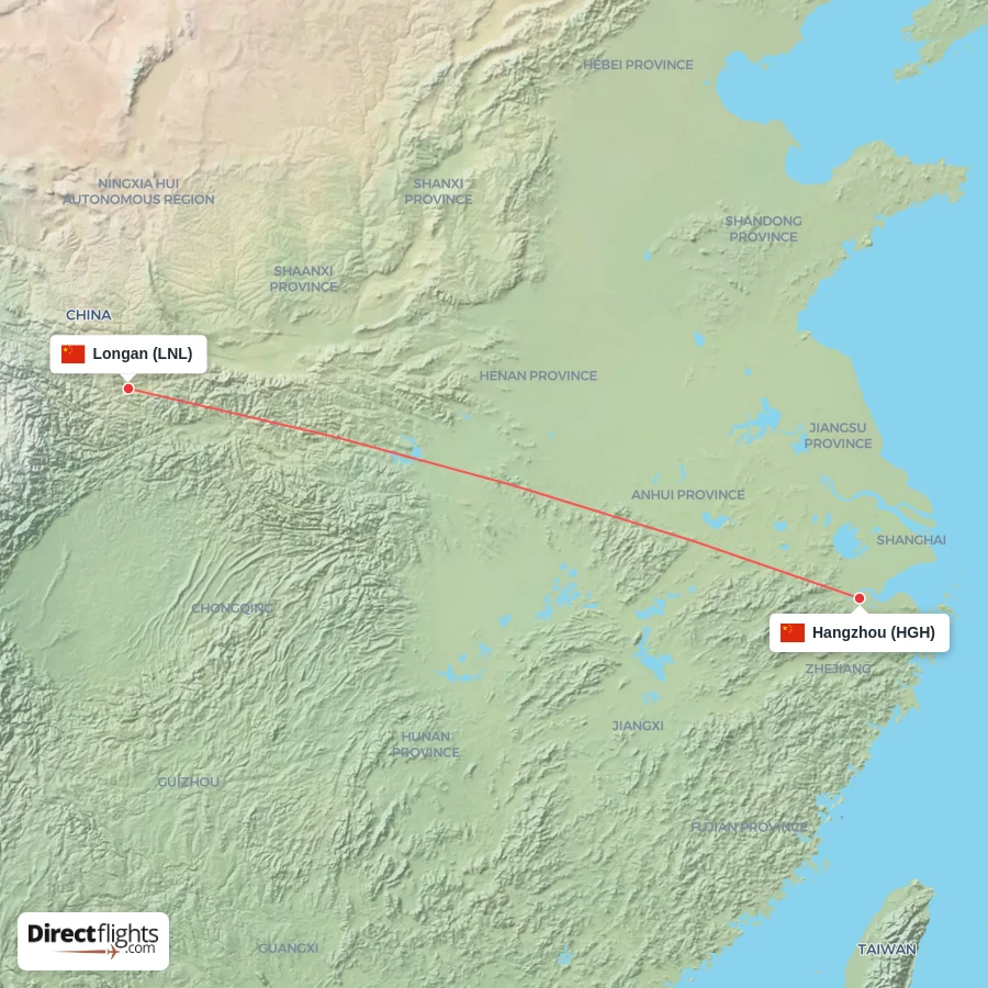HGH - LNL route map