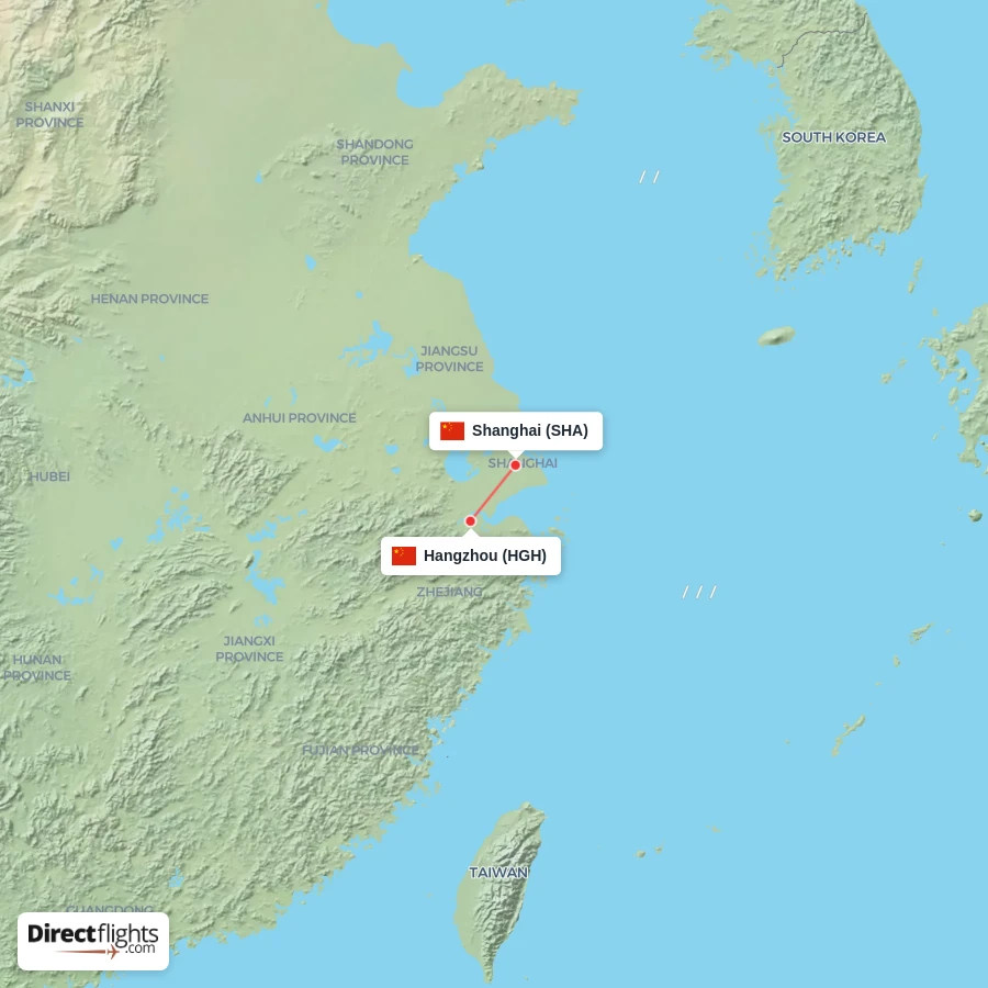 HGH - SHA route map