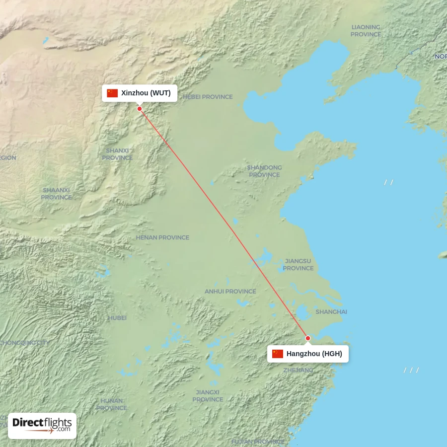 HGH - WUT route map