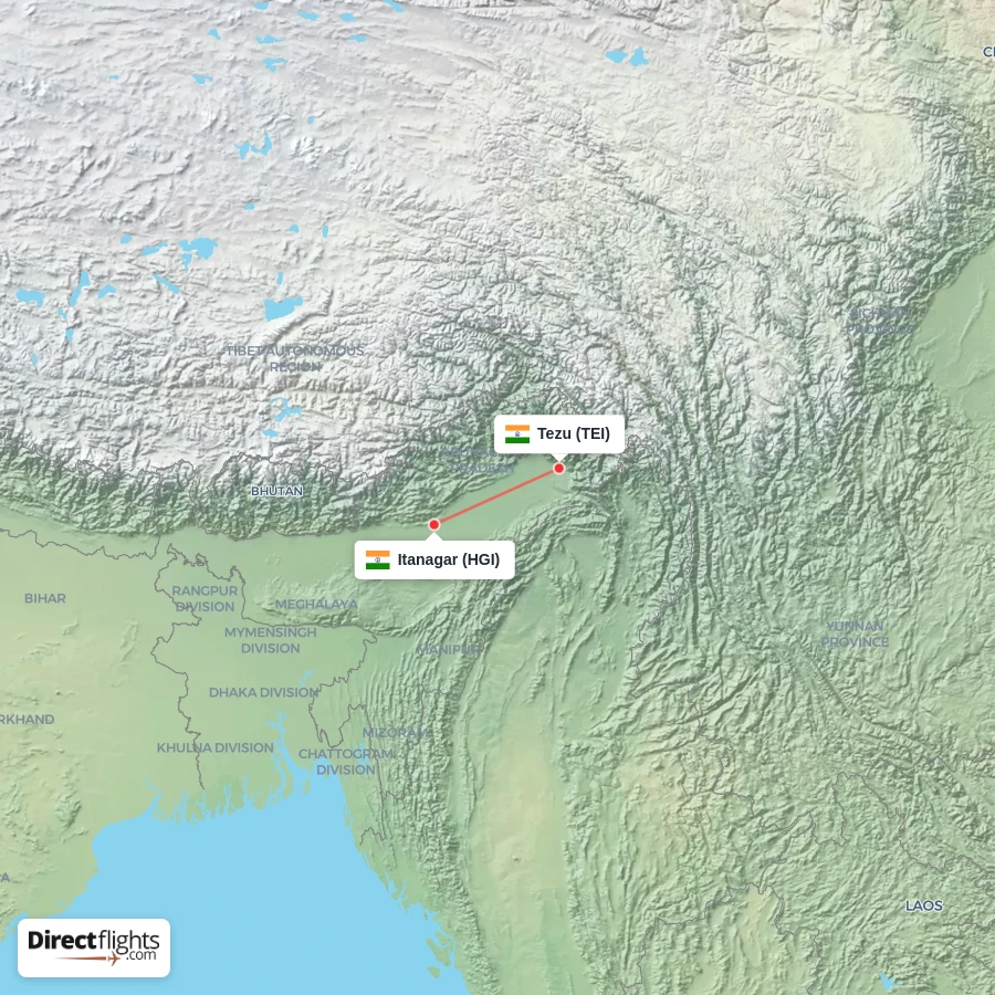 HGI - TEI route map