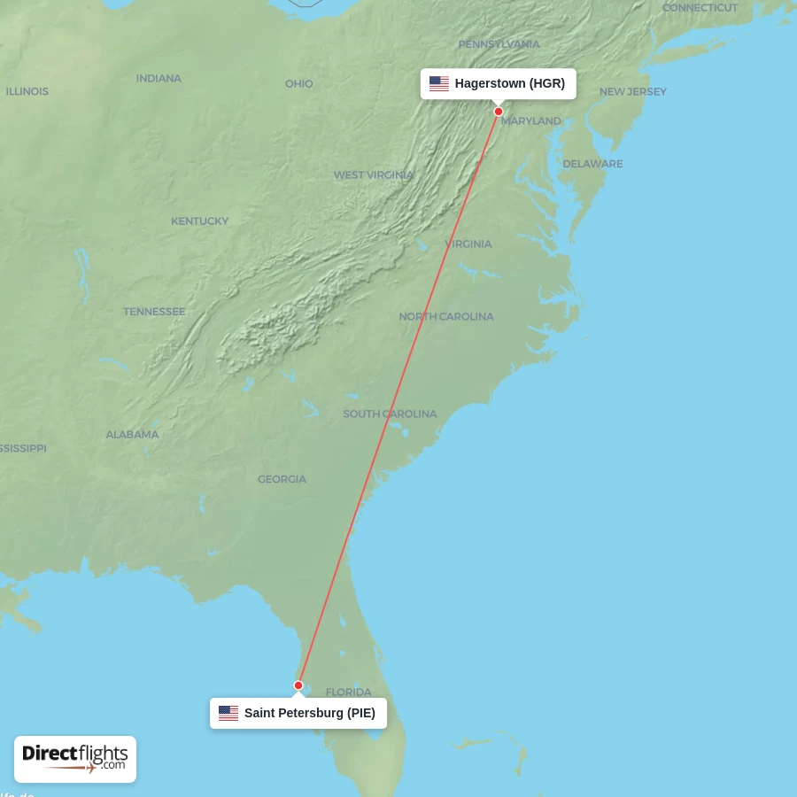HGR - PIE route map