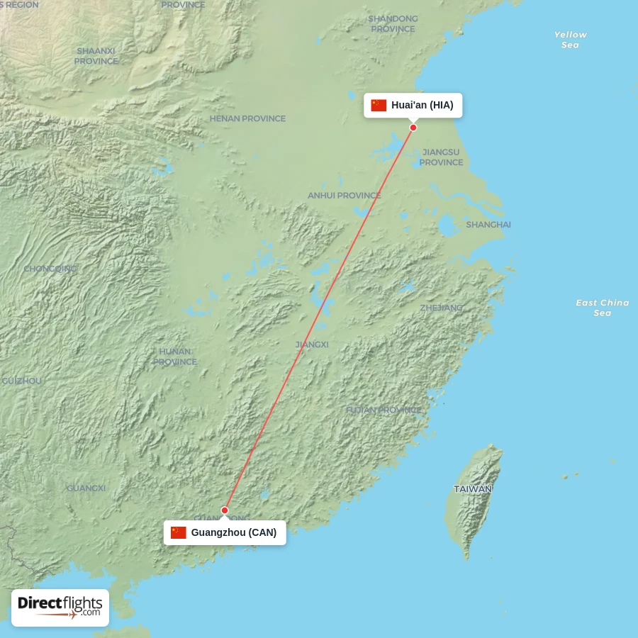 HIA - CAN route map