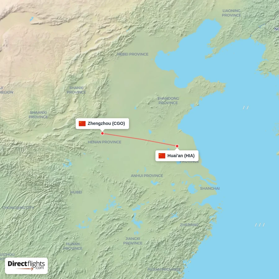 HIA - CGO route map