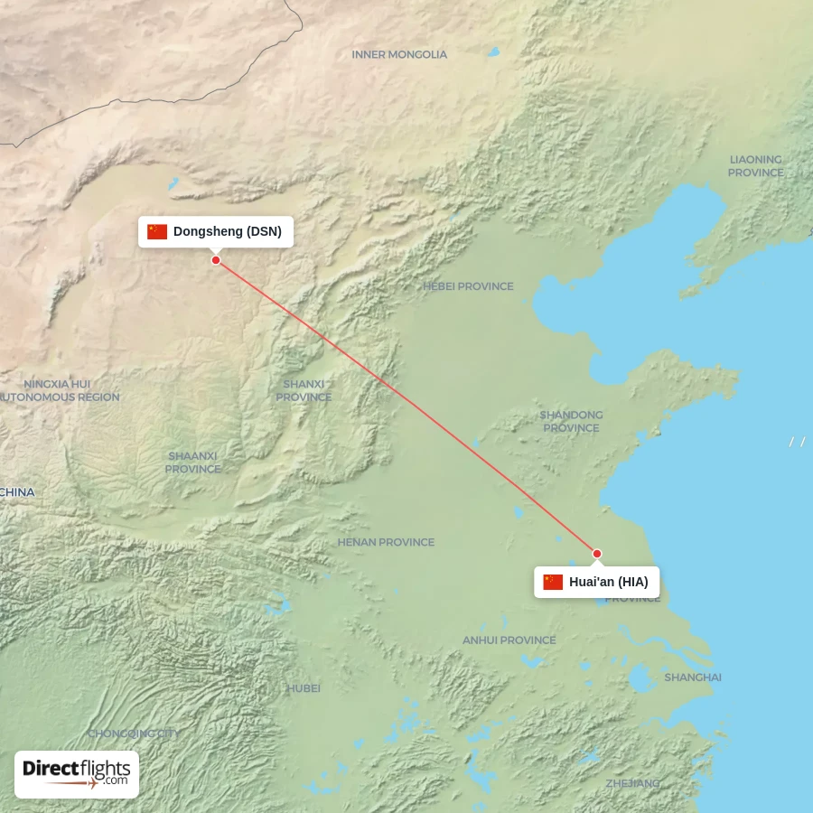 HIA - DSN route map