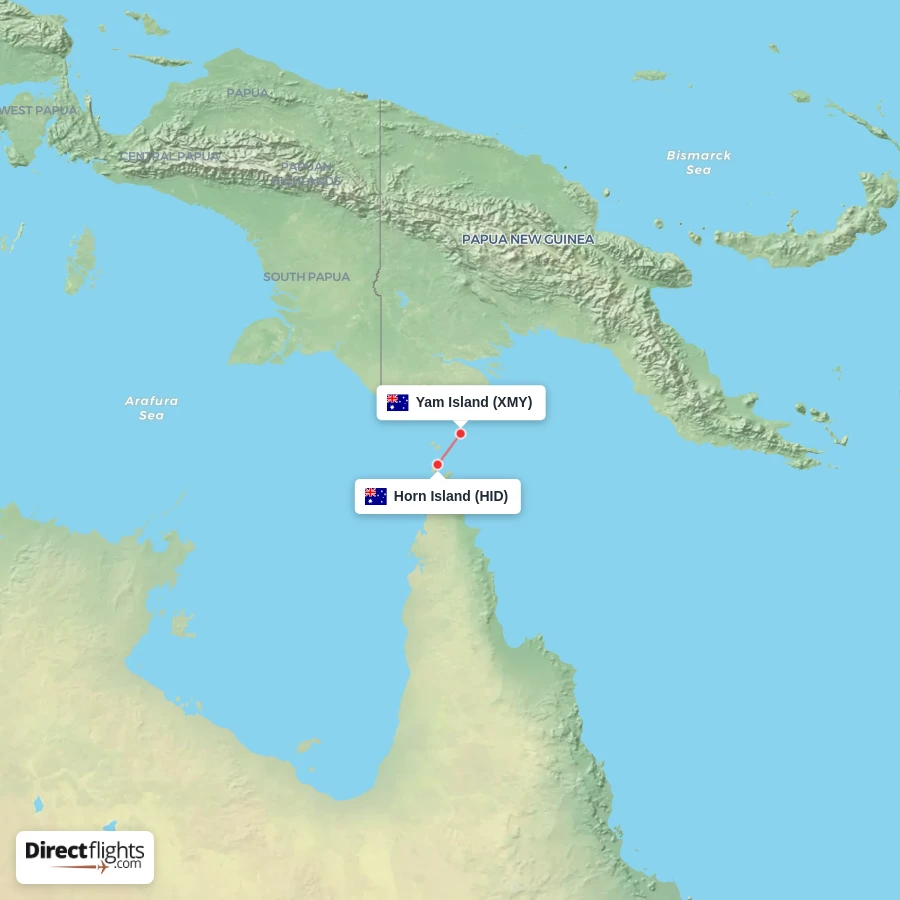 HID - XMY route map