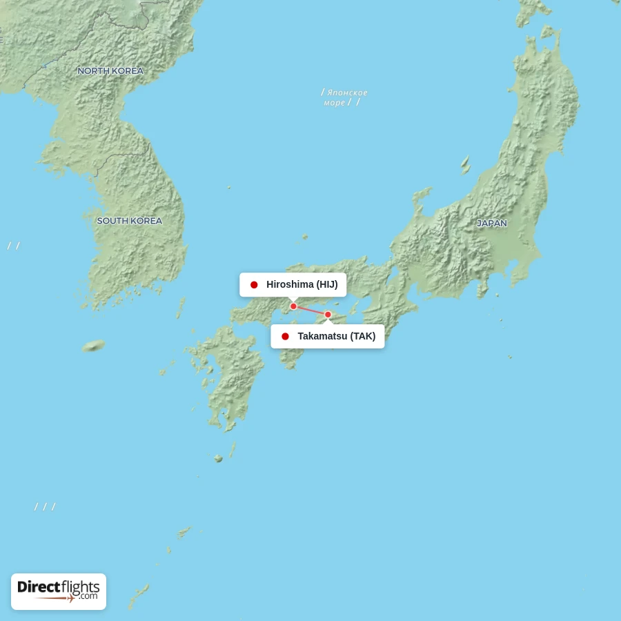 HIJ - TAK route map