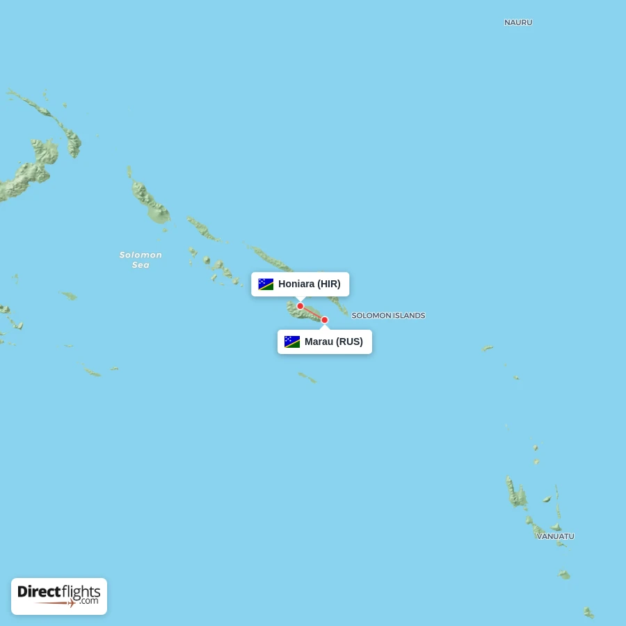 HIR - RUS route map