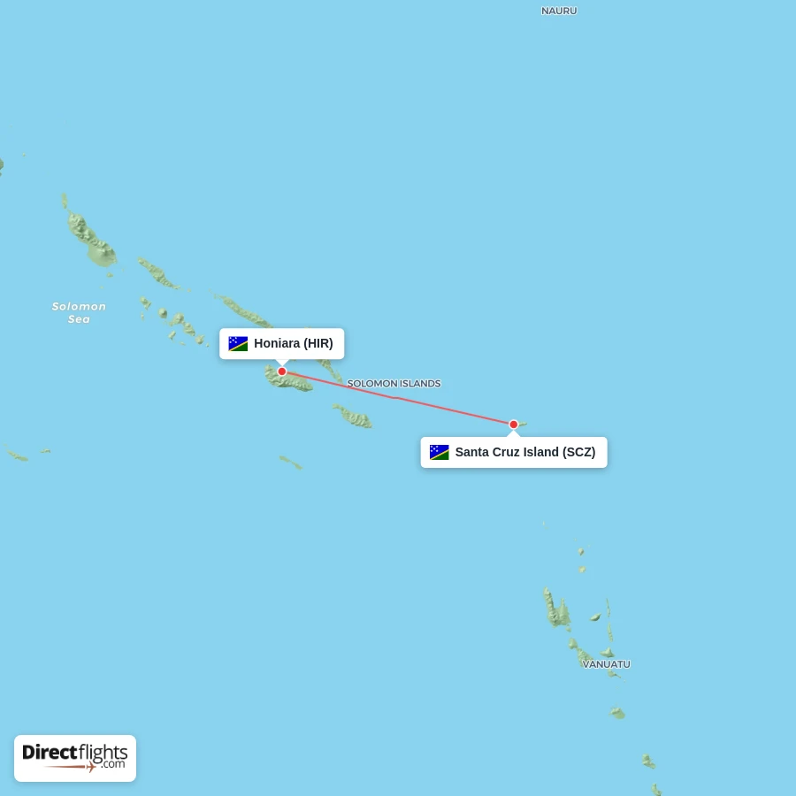 HIR - SCZ route map