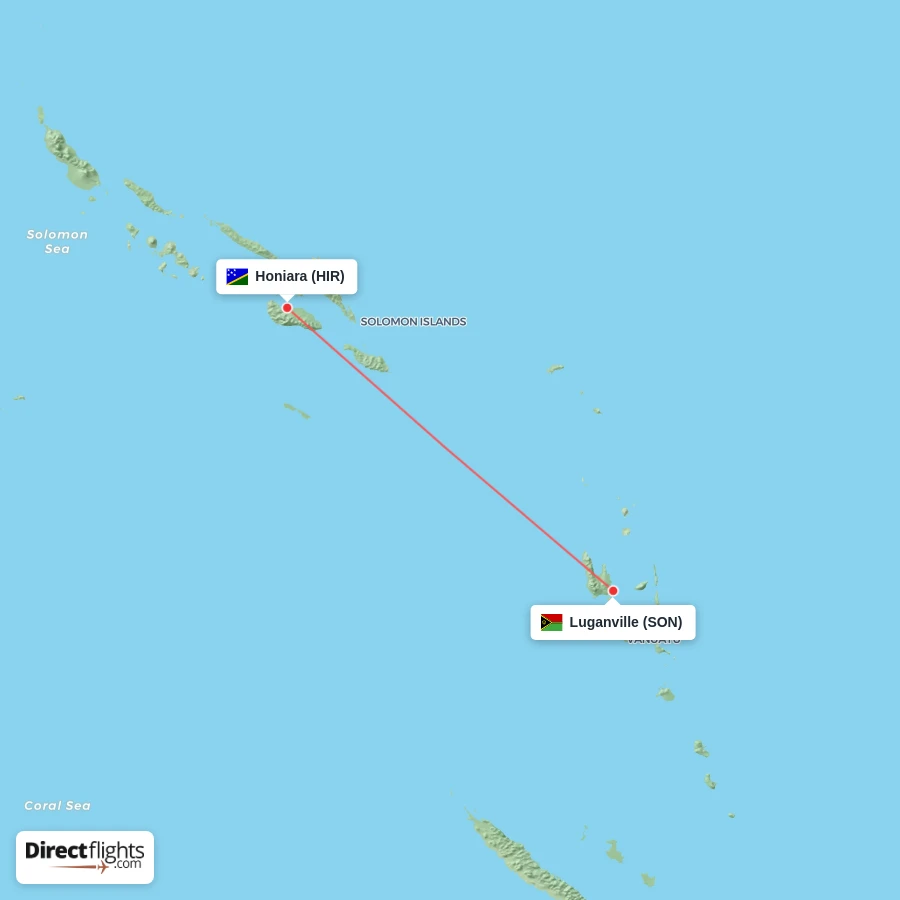HIR - SON route map