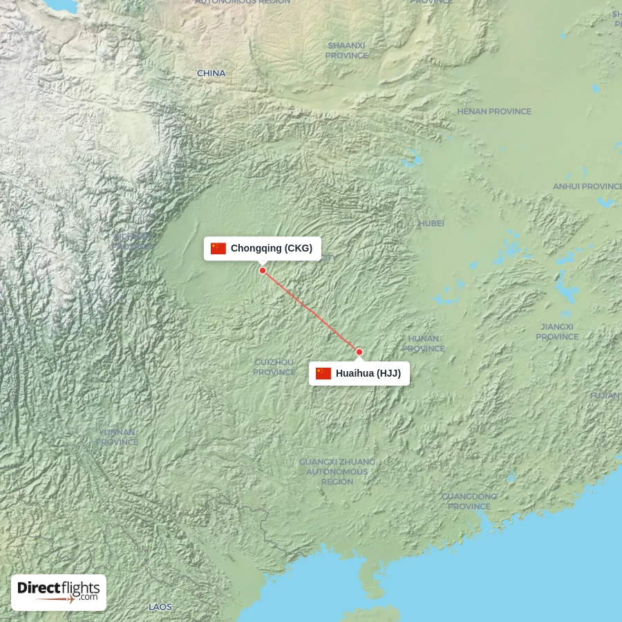 HJJ - CKG route map