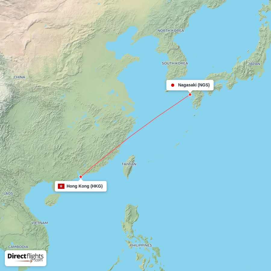 HKG - NGS route map