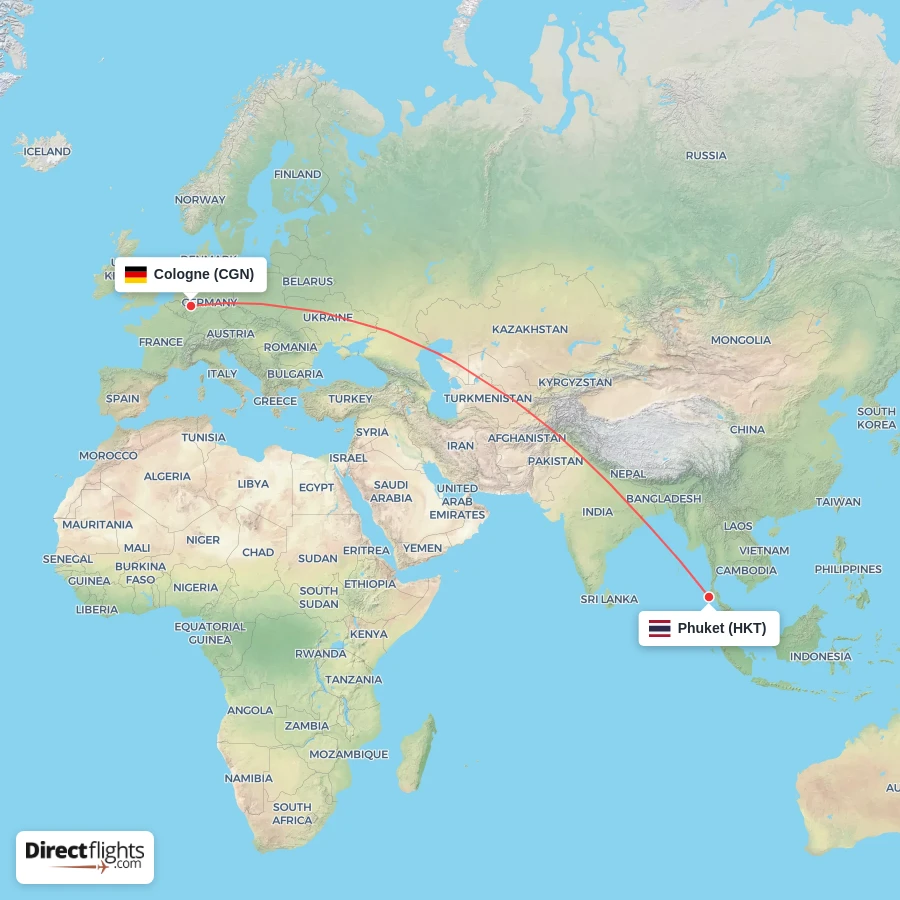 HKT - CGN route map
