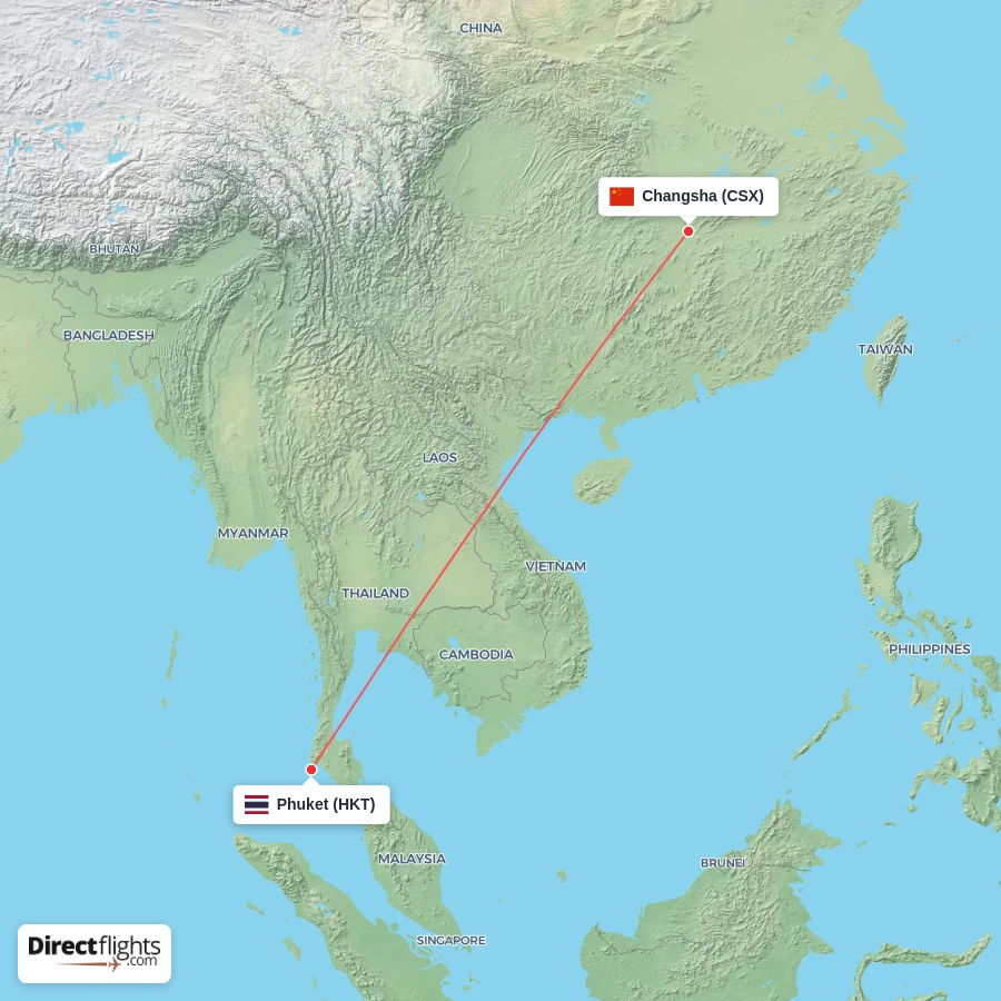 HKT - CSX route map
