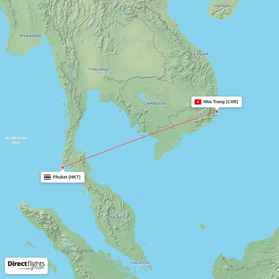 HKT - CXR route map